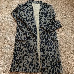 Leopard print cardigan